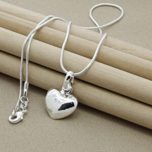 Sterling Silver Heart Pendant Necklace